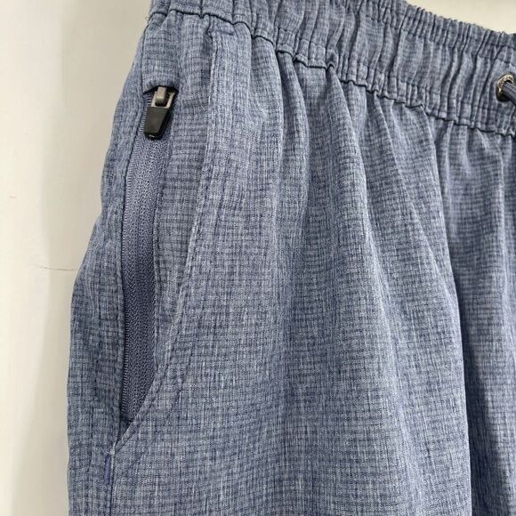 Mr. Swim Blue Technical Elastic Waist Drawstring Swim Shorts Medium - Picture 3 of 6